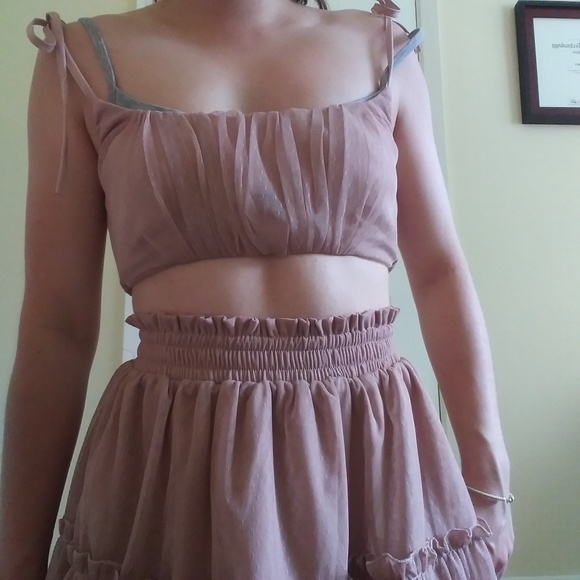 Princess Polly Pink Crop Top Set s.  4 - Picture 2 of 6